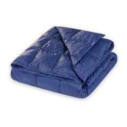 Модерно одеяло с гъши пух Чинели Тъмносиньо